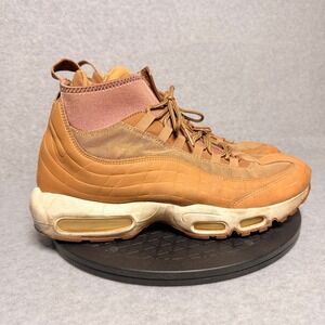 Nike Air Max 95 Sneakerboot Wheat Gold Brown 806809-201 Mens 11